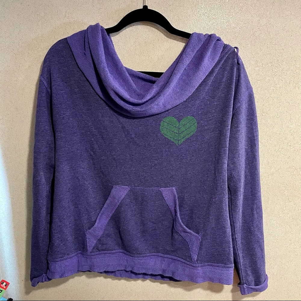 Gypsy 05 Cowl-neck Sweatshirt in Purple